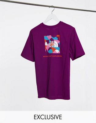 purple and red t shirt