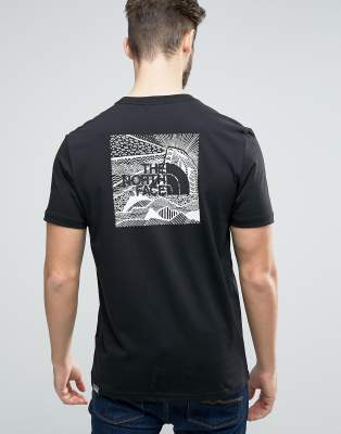 the north face t shirt back print