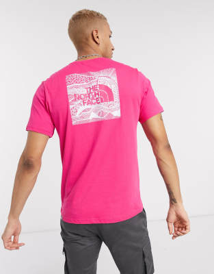 pink north face shirt