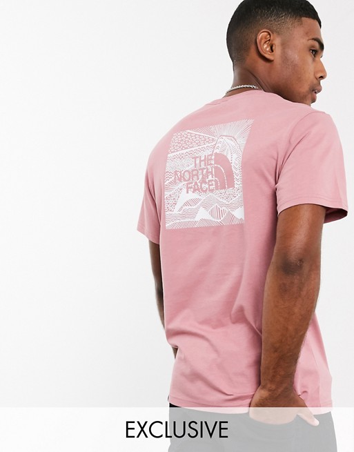 The North Face Red Box Celebration t-shirt in pink Exclusive at ASOS