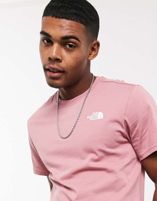 North face best sale t shirt pink