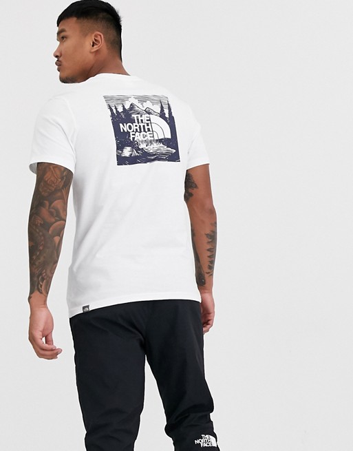 The North Face Red Box Celebration t-shirt in white