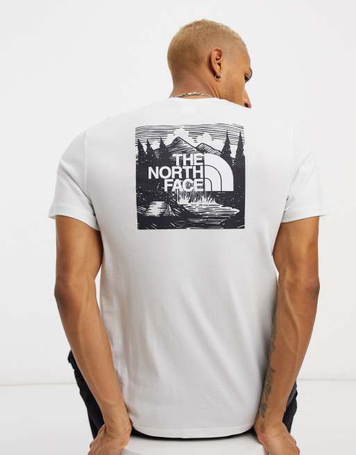 The North Face Red Box Celebration T Shirt In White Earch