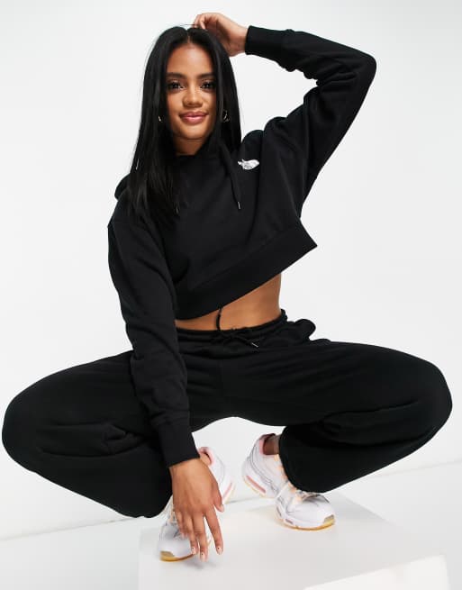 The north face best sale drawstring waist crop hoodie