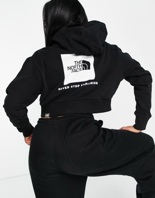 North face red shop box hoodie women's