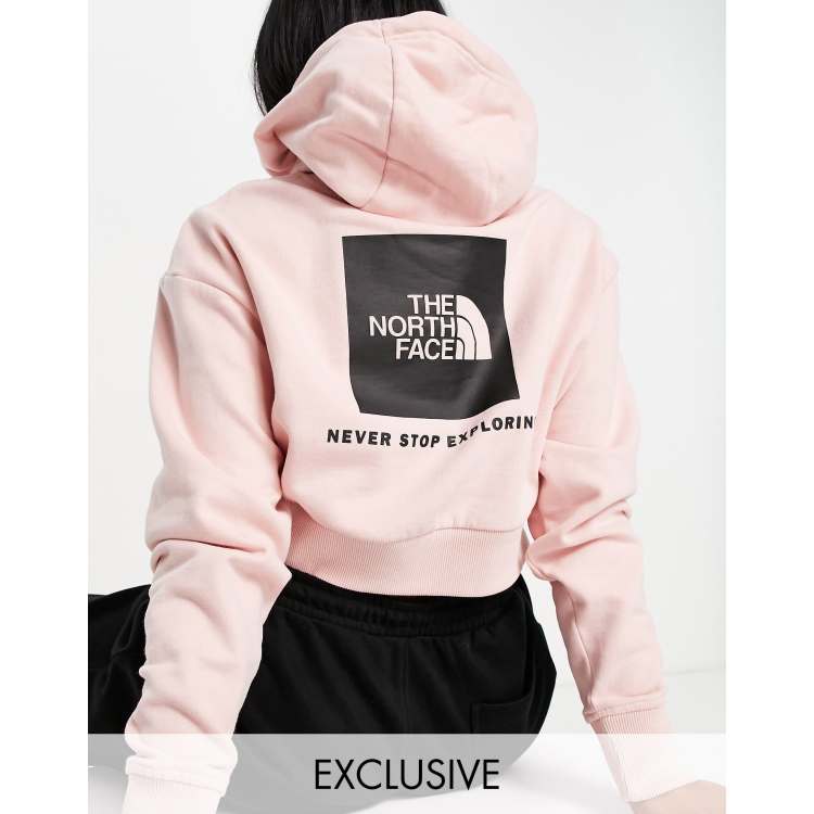 The north face women's deals red box pullover hoodie