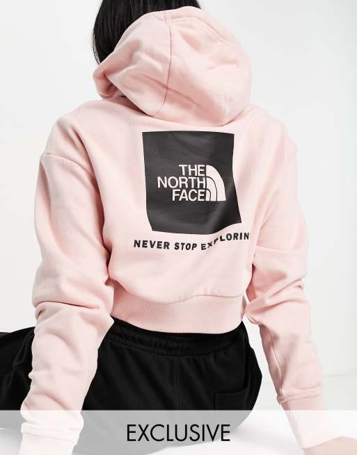 North face red on sale box hoodie women's