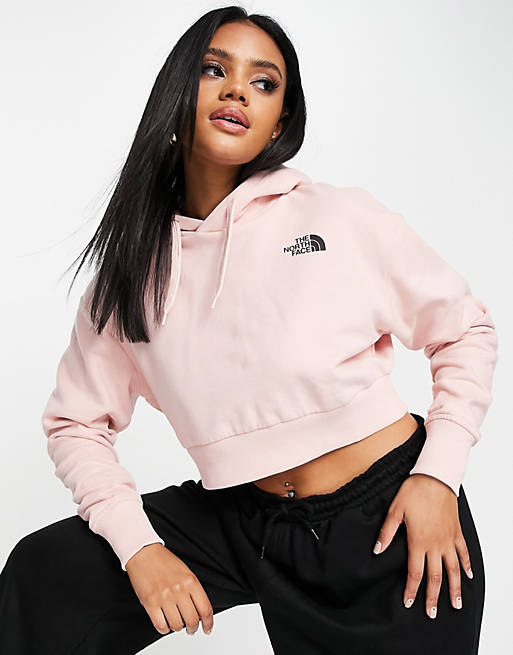  The North Face Red Box cropped hoodie in pink Exclusive at  