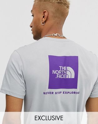 The North Face – Red Box – Grå t-shirt – Endast hos ASOS
