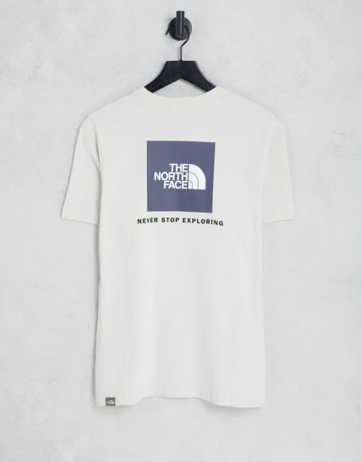 The North Face - Red Box - Grå T-shirt med rygprint - Kun hos ASOS