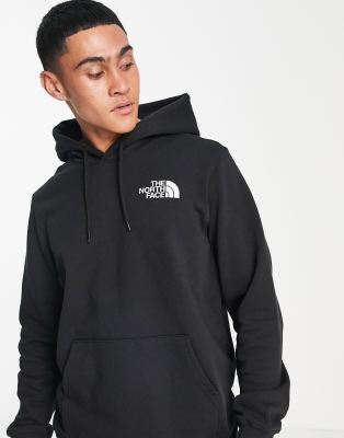 plain black north face hoodie