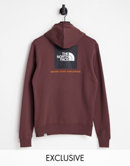 The north face discount women's red box hoodie