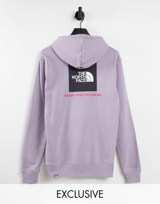 The north face discount pink red box hoodie