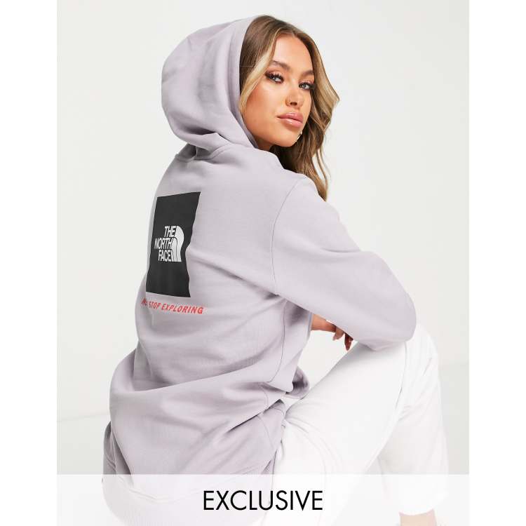 The North Face Red Box hoodie in gray Exclusive to ASOS ASOS