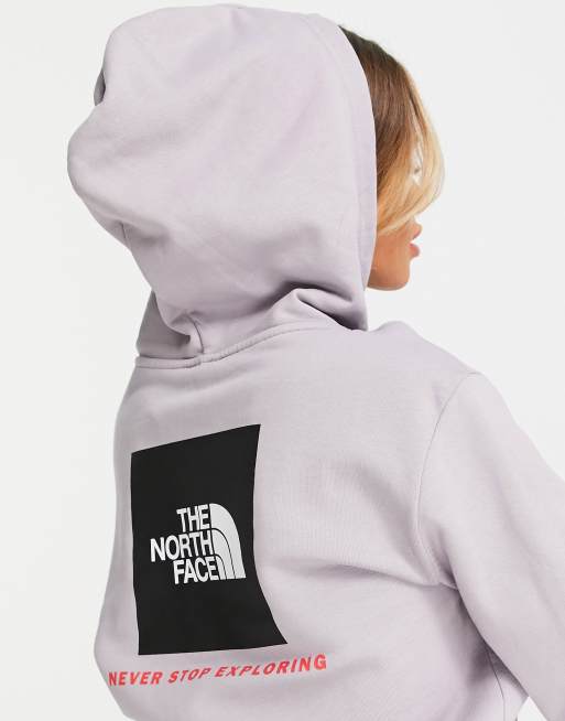 North face red box deals hoodie women's