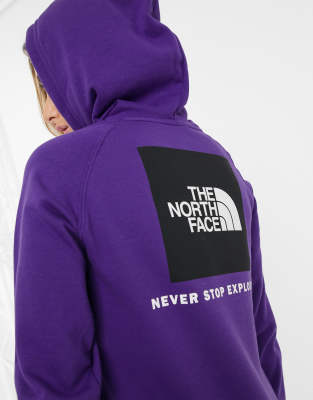 mens purple north face hoodie