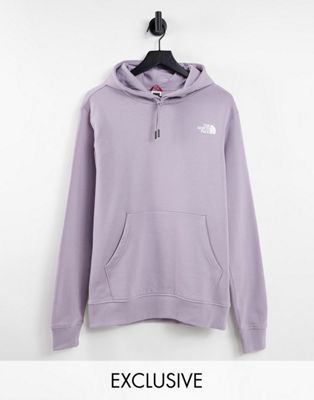 The North Face Red Box hoodie in purple Exclusive at ASOS