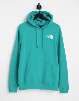 teal north face hoodie