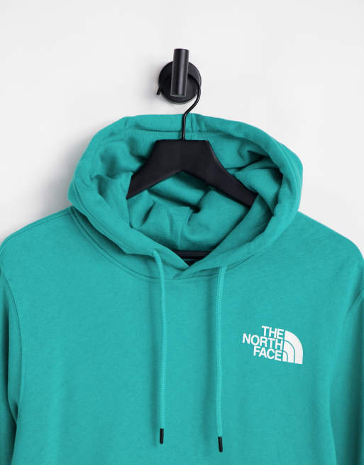 Turquoise north store face hoodie