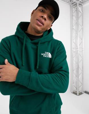 تثاءب the north face green hoodie 