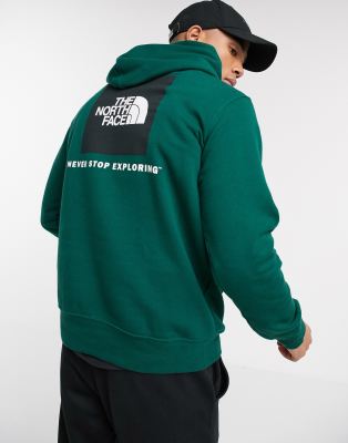 the north face red box pullover hoodie