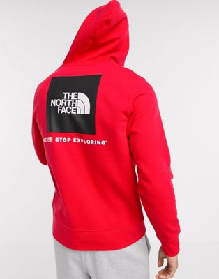 north face red sweatshirt