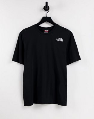 Tops The North Face - Red Box - T-shirt coupe boyfriend - Noir