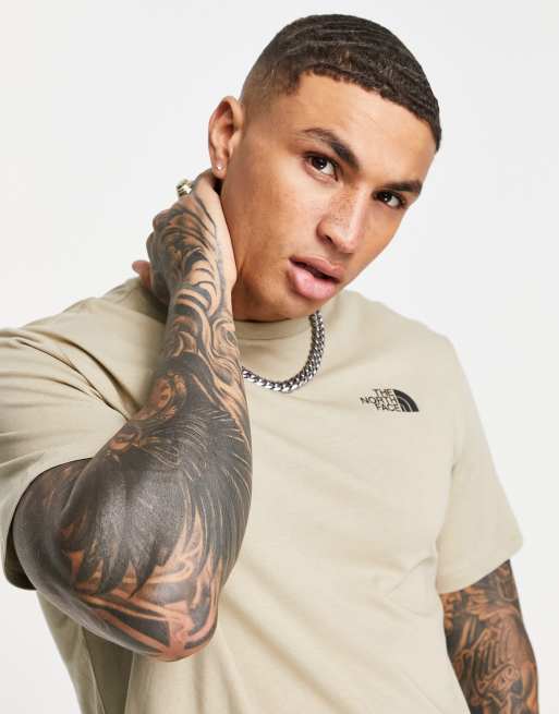 The North Face Red box t-shirt in beige Exclusive at ASOS, 2 of 4
