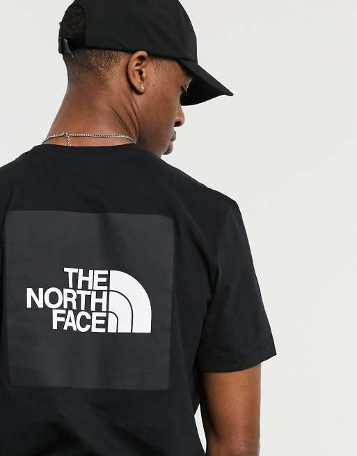 The North Face Red Box T Shirt In Black Asos