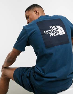 blue north face t shirt