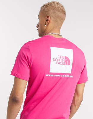 north face t shirt pink