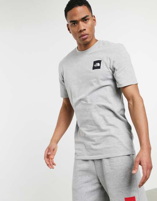 The North Face Red Box T Shirt In Gray Asos