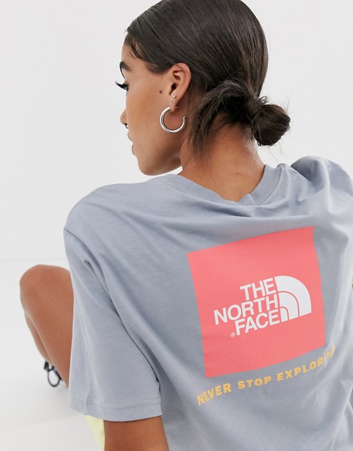 The North Face Red Box T Shirt In Grey Asos
