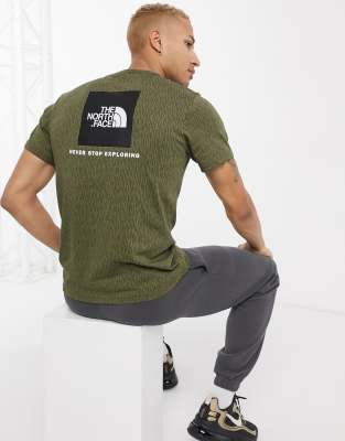 khaki north face t shirt