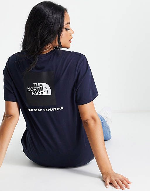  The North Face Red Box t-shirt in navy 