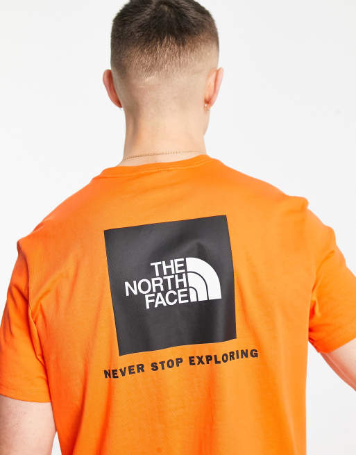 The north face hot sale t shirt orange