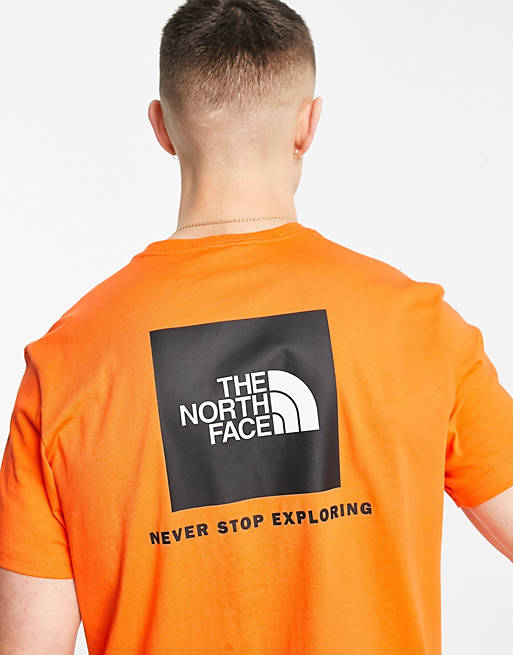 The North Face Red Box t-shirt in orange
