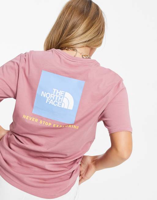 The North Face Red Box T Shirt In Pink Exclusive At Asos Asos