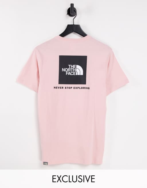 The North Face Red Box T shirt in pink Exclusive at ASOS ASOS