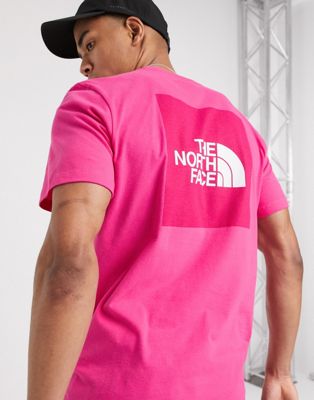north face t shirt pink