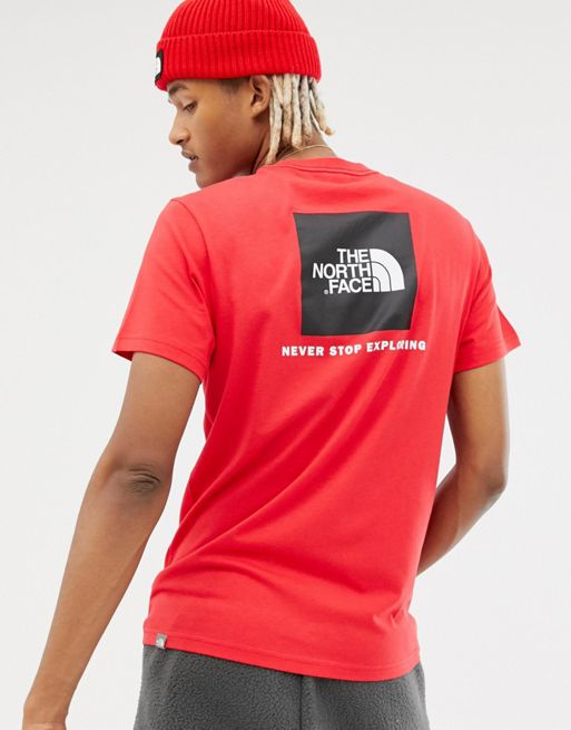 The North Face Red Box T Shirt In Red Asos
