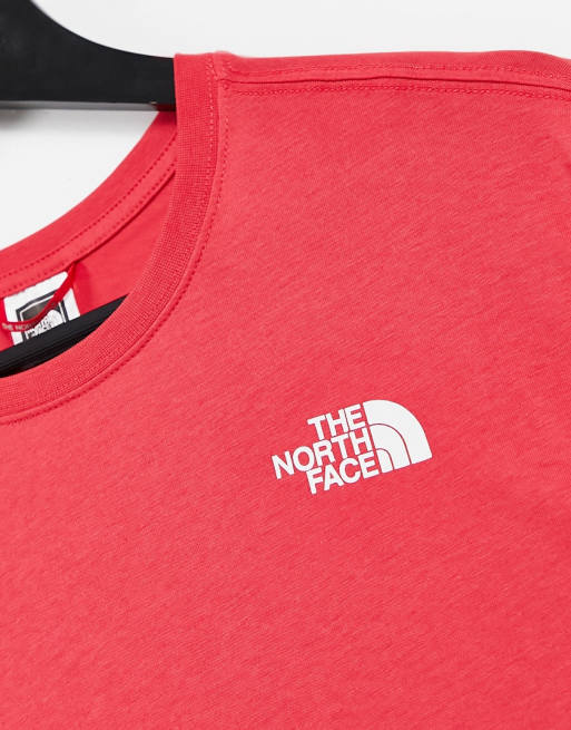 The north face t shirt red sale