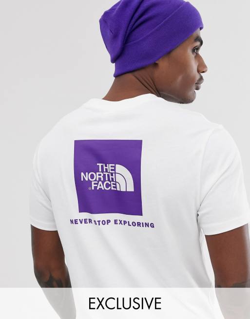 The North Face Red Box T Shirt In White Exclusive At Asos Asos