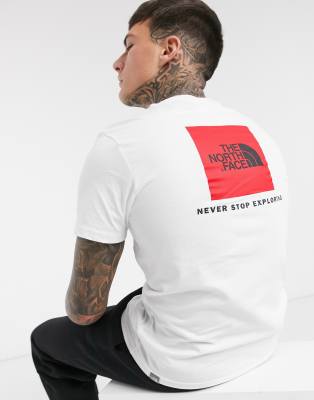 north face red box t shirt