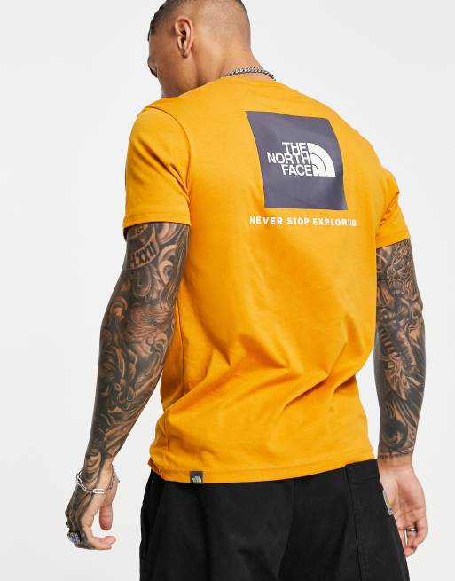 The North Face Red Box t-shirt in yellow