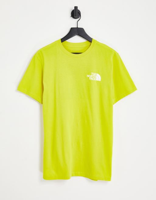 The North Face Red Box t-shirt in yellow