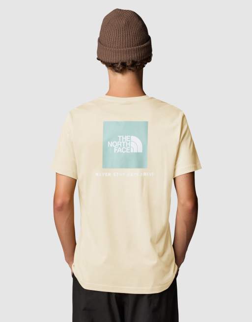 The North Face – Red Box – T-shirt w kolorze złamanej bieli z nadrukiem na plecach