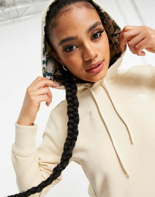 the north face cream hoodie