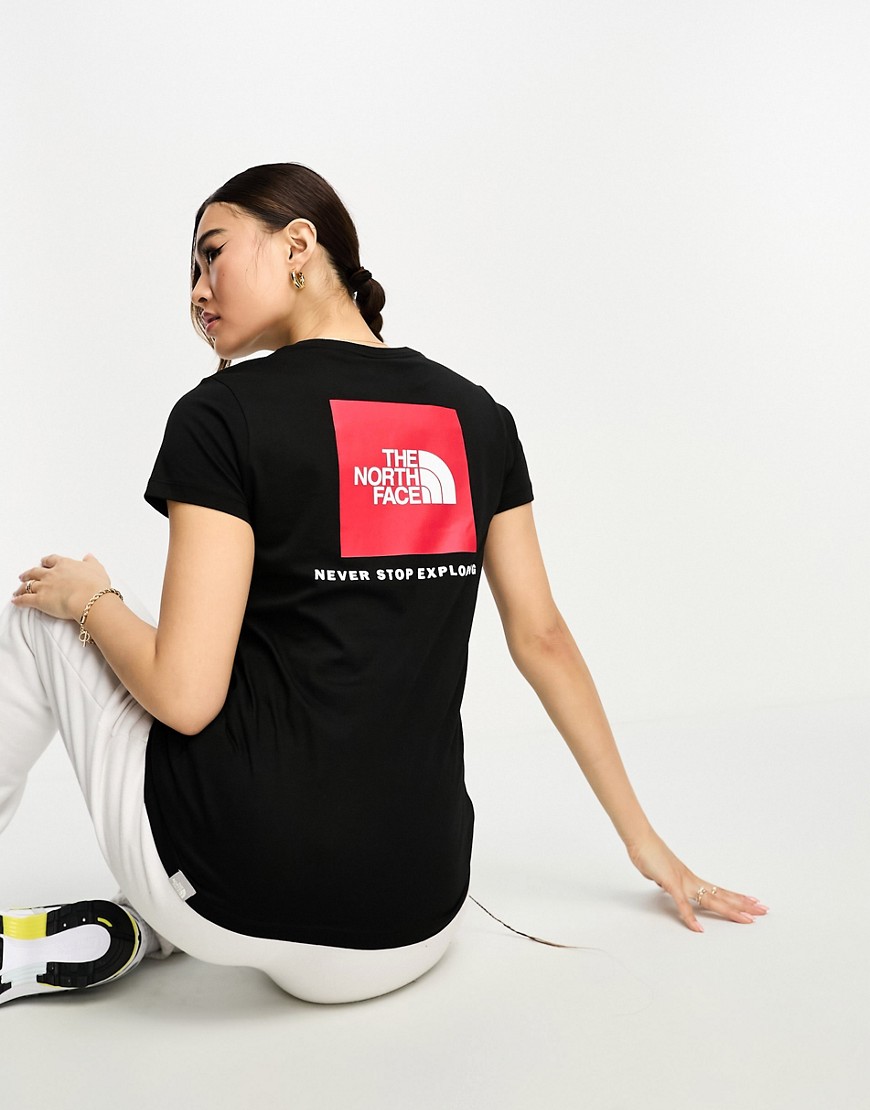 The North Face Redbox back print t-shirt in black