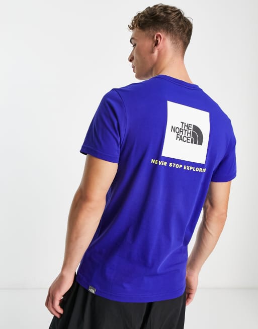 Blue north cheap face t shirt